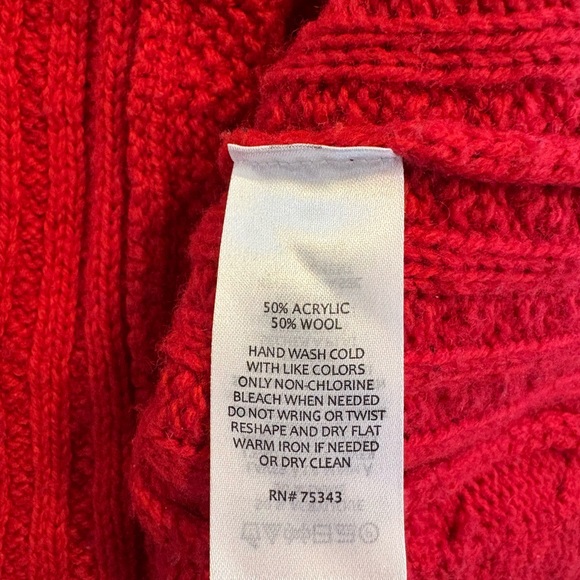 Max Studio Red Cowl Neck Sweater - Picture 4 of 5